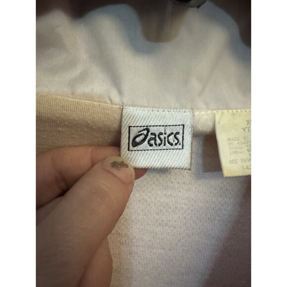 Vintage Men’s ASICS Full Zip Red White Windbreaker Jacket XL - Picture 3 of 10